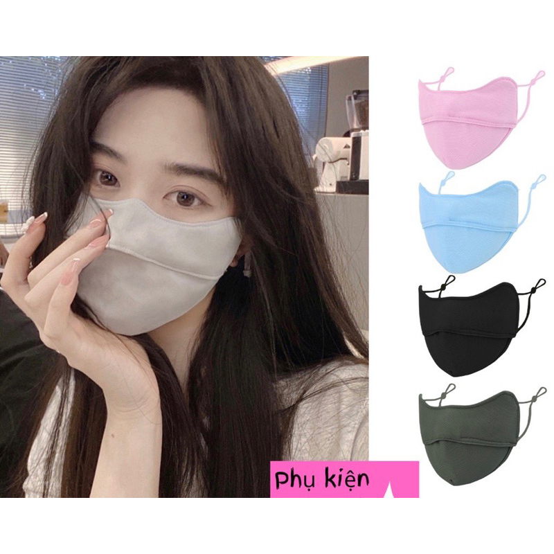 Khẩu trang chống tia UV, khẩu trang chống nắng UPF 50+ - Unisex nam nữ đều thích hợp