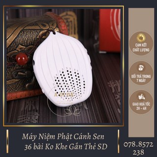 Máy niệm Phật cánh sen 36 bài dùng pin sạc