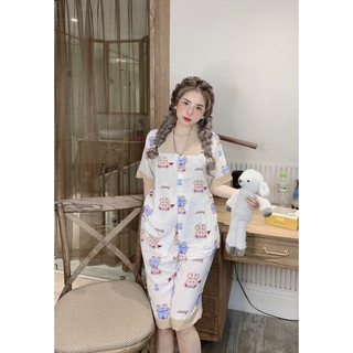 Bộ pizama cộc lửng lụa mango bigsize 58-75kg