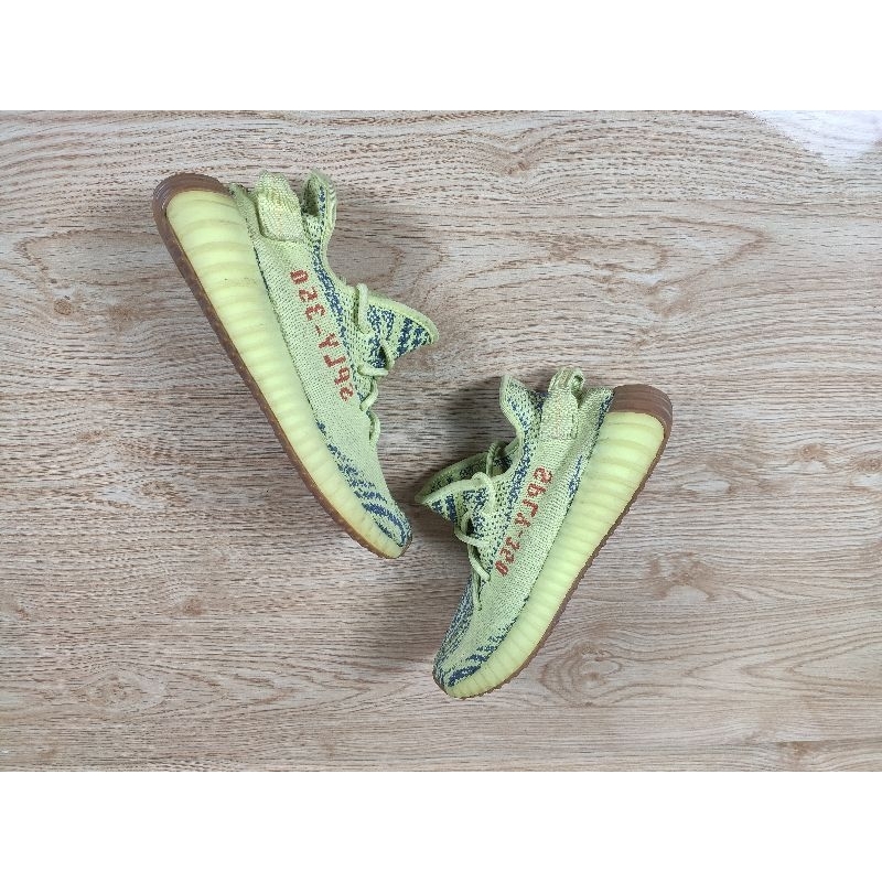 (2hand) giày Adidas yeezy boost 350 semi Frozen yellow 38