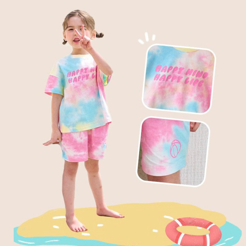 Set bộ cotton loang xuất hàn cho bé
