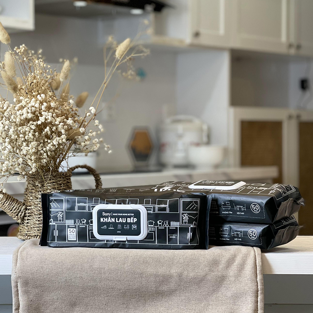 Combo 3 bịch khăn ướt lau đa năng, Khăn lau chuyên dụng dùng 1 lần, an toàn cho da gói 50 tờ mùi hương chanh thơm mát