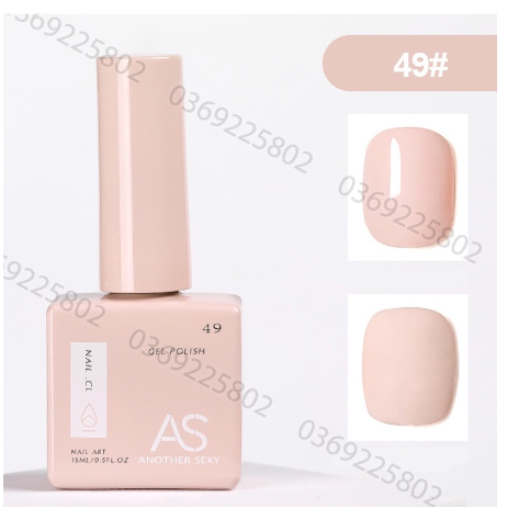 Sơn gel AS Chai Vuông lẻ màu  hàng chính hãng loại 1 Đặc Mướt - Sơn nail cao cấp - Minel