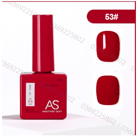 Sơn gel AS Chai Vuông lẻ màu  hàng chính hãng loại 1 Đặc Mướt - Sơn nail cao cấp - Minel