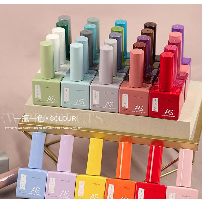 Sơn gel AS Chai Vuông lẻ màu  hàng chính hãng loại 1 Đặc Mướt - Sơn nail cao cấp - Minel