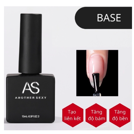 Sơn gel AS Chai Vuông lẻ màu  hàng chính hãng loại 1 Đặc Mướt - Sơn nail cao cấp - Minel