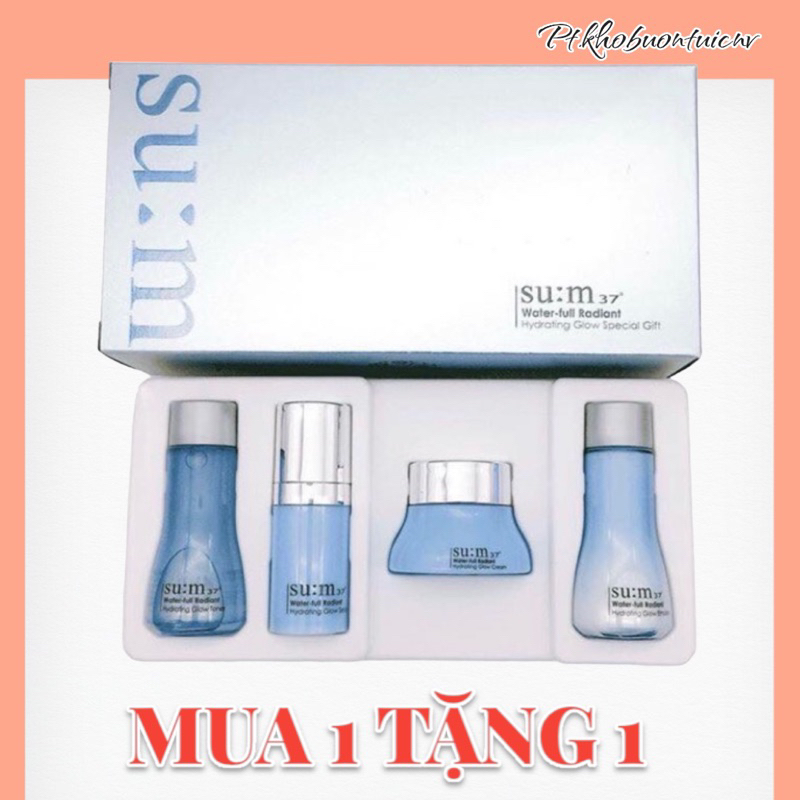[ CHÍNH HÃNG ] Bộ sản phẩm làm đẹp, set mỹ phẩm mini du lịch Sum 37 set mini 4 chi tiết cấp ẩm và se khít lỗ chân lông