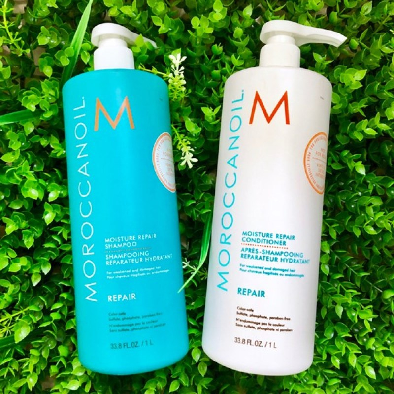 MOROCCANOIL - Cặp Dầu Gội Dầu Xả Dưỡng Ẩm Sâu Phục Hồi Tóc Hư Tổn MOROCCANOIL 1000ml