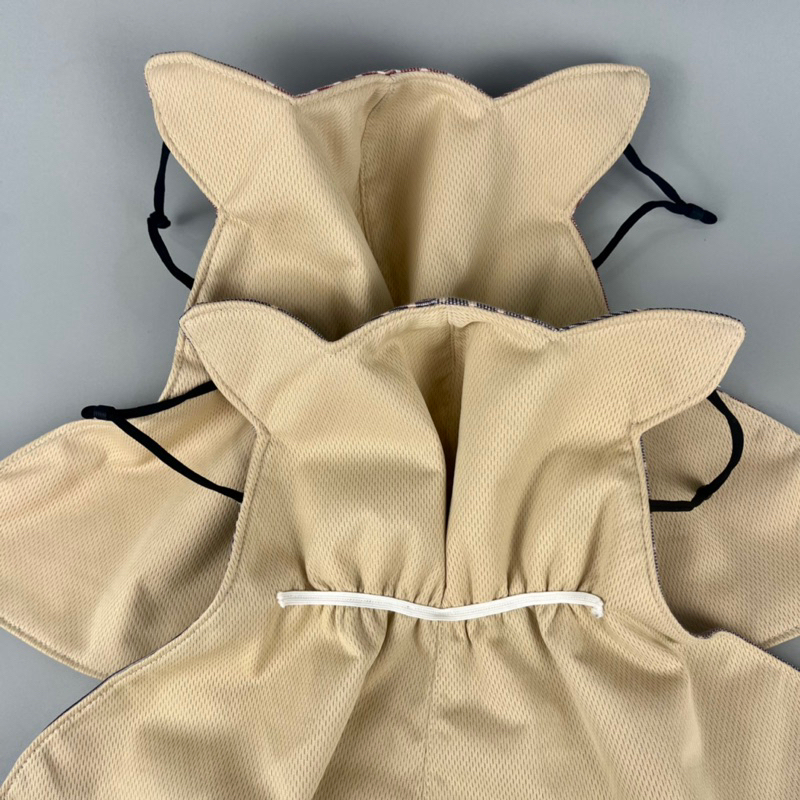 Khẩu trang tai mèo yếm che kín cổ, chất vải cotton thoáng mát, thấm hút mồ hôi