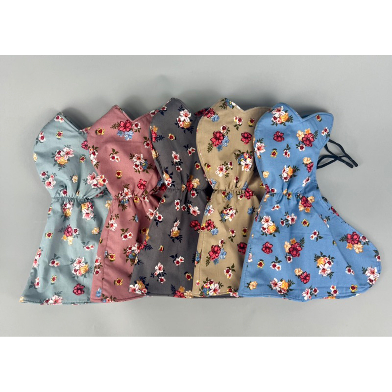 Khẩu trang tai mèo yếm che kín cổ, chất vải cotton thoáng mát, thấm hút mồ hôi