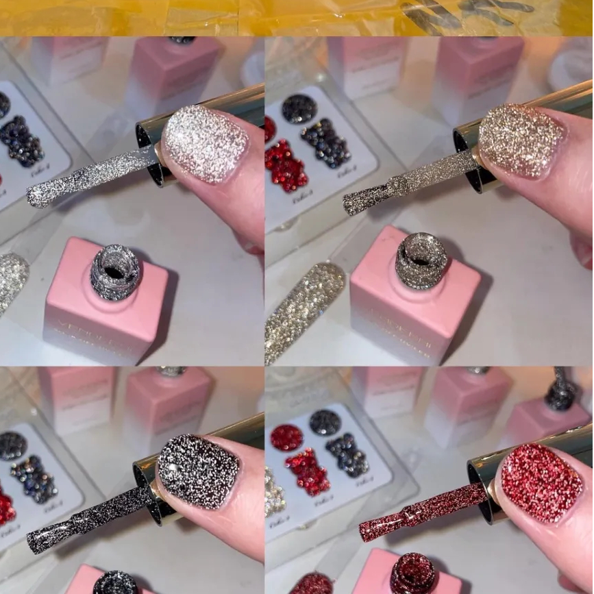 Set Sơn Gel Nhũ Flash Milan 4 Màu - Tặng Kèm Bảng Màu