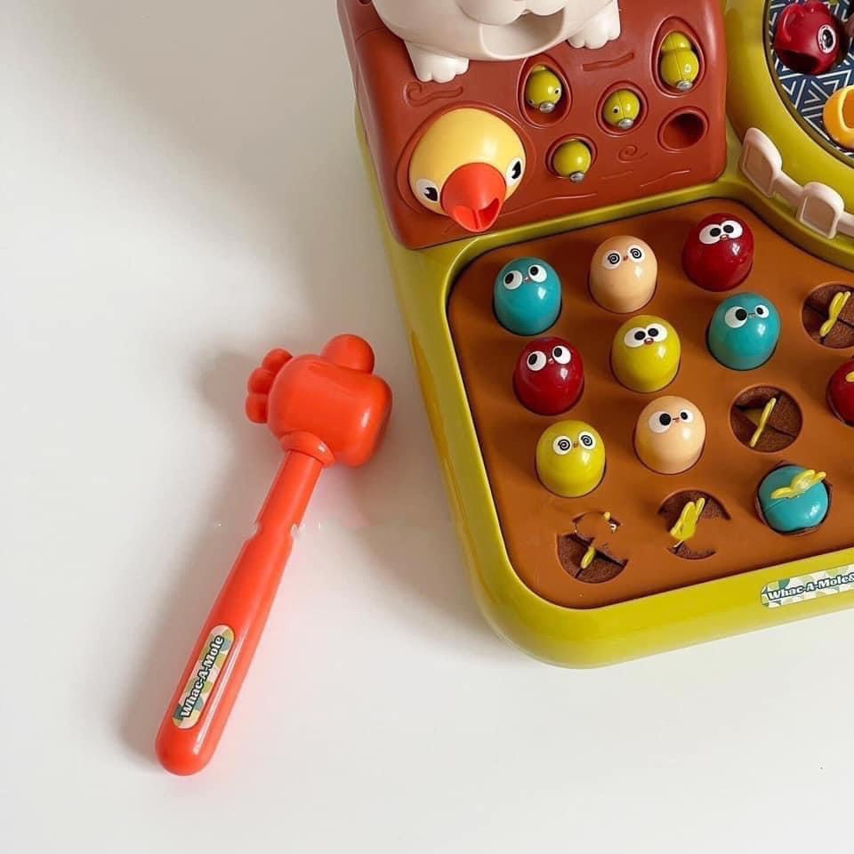 Đồ chơi nông trại vui vẻ 4 in 1 kết hợp câu cá, nhổ cà rốt cho thỏ ăn happy funny farm