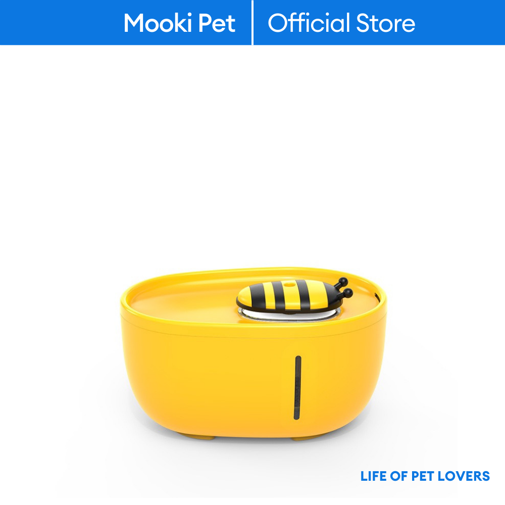 Máy Uống Nước Tự Động con ong Cho Chó Mèo Kèm Lõi Lọc Than Hoạt Tính Mooki pet