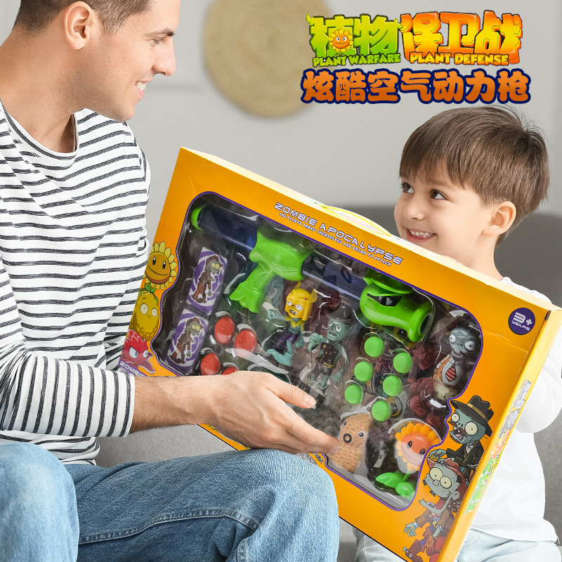 Mô Hình Plant Phun Xốp Viên Tiêu Diệt Zombie - Đồ Chơi Cho Bé Hoa Quả Nổi giận