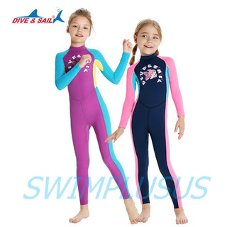 Bộ đồ bơi liền dài toàn thân bé gái DIVE