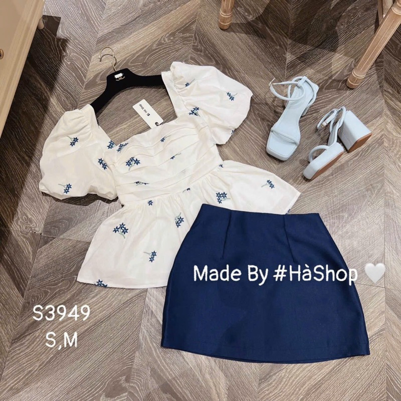 🔥 SET ÁO CHÂN VÁY THÊU HOA SIÊU HOT 60-90kg ‼️ BIGSIZE RIN HEO