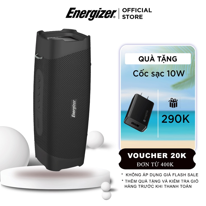 Loa Bluetooth di động Energizer BTS105 - Hàng Chính Hãng, Bảo Hành 2 Năm 1 Đổi 1