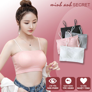 Áo Bra quây gân tăm - Bra 2 dây co giãn cực tốt