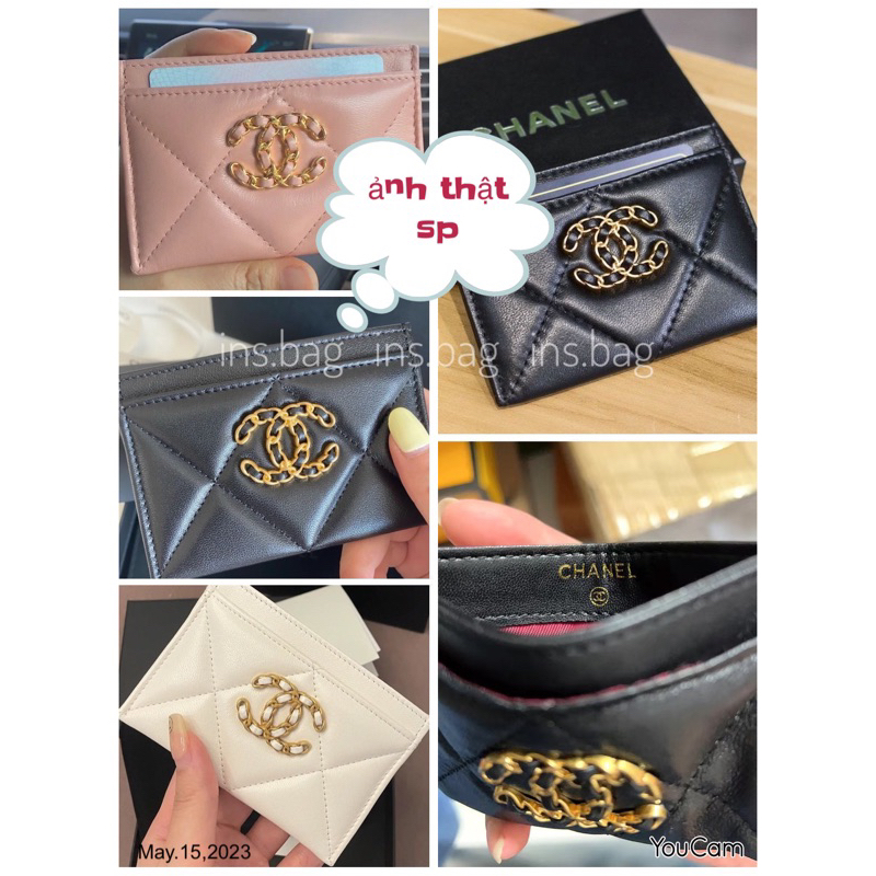 Ví mini Cha nel  đựng thẻ, card full box + thẻ cứng