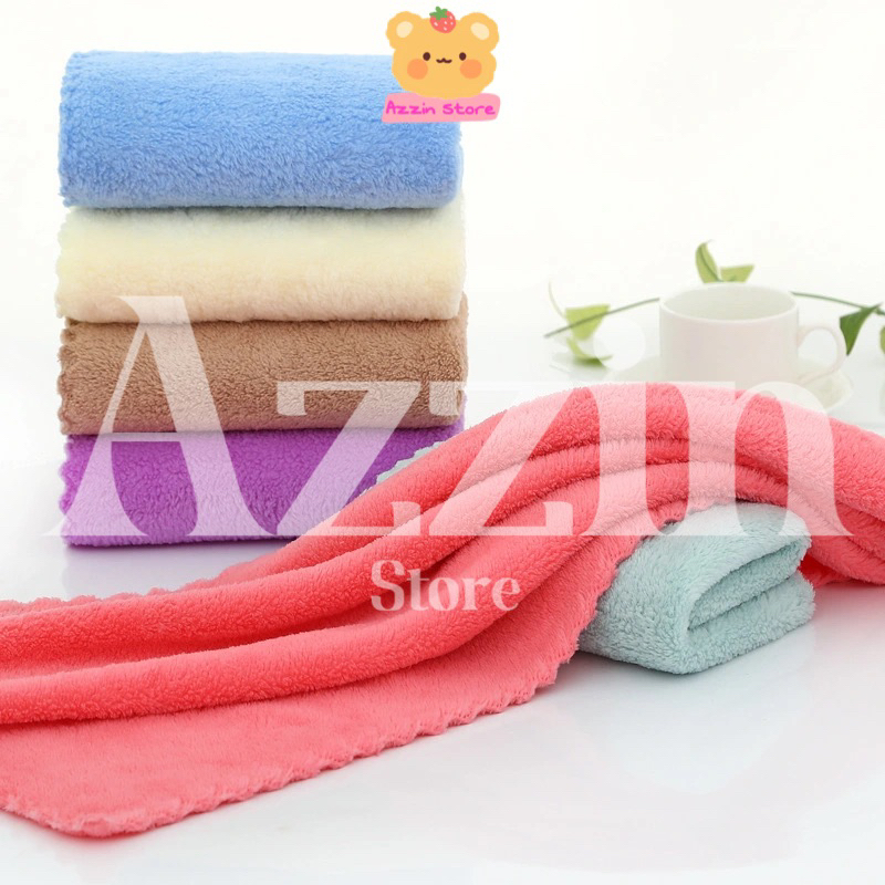 Khăn Mặt Lông Cừu 30x50CM - Azzin Store