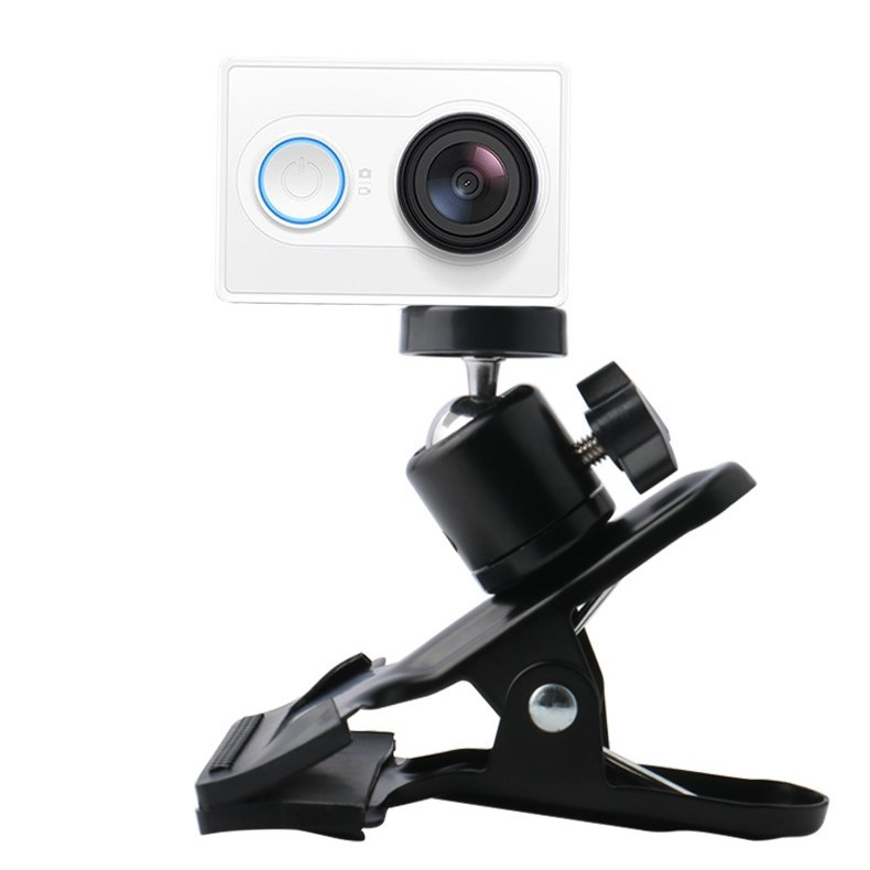 Kẹp bàn Gopro, ngàm ballhead làm từ thép xoay 360 đa năng