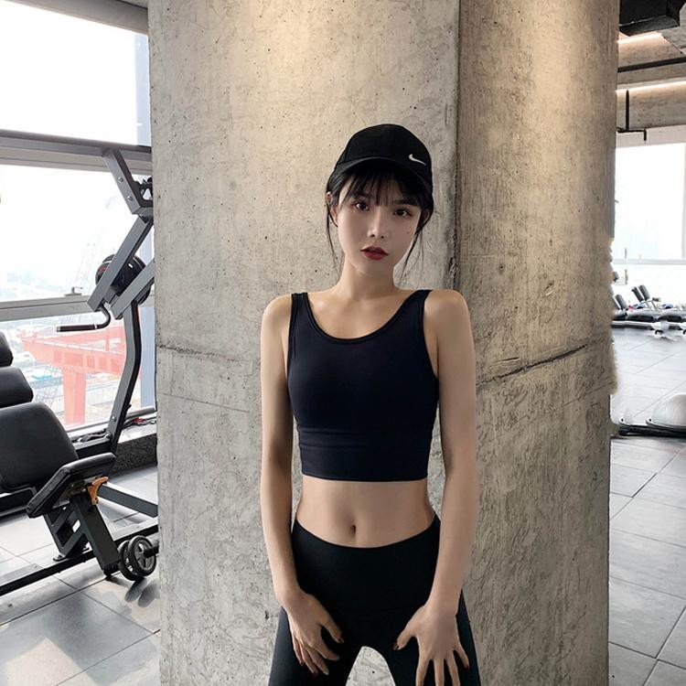 Áo Bra thun tập Gym Yoga 3 màu Nâu Đen Trắng M3674