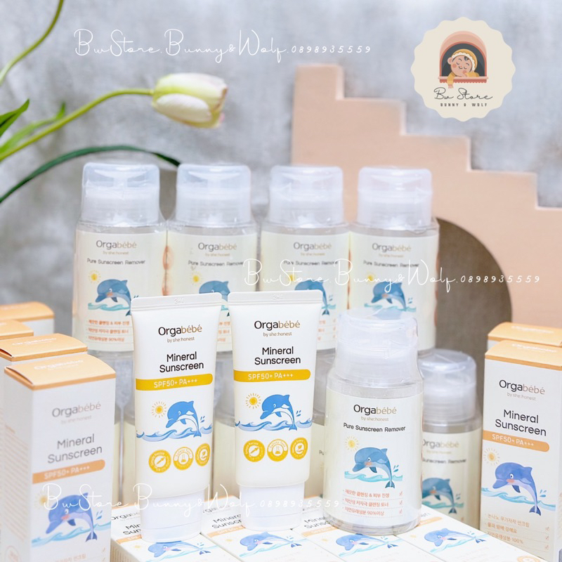 Kem Chống Nắng Vô Cơ Orgabebe Mineral Sunscreen Hàn Quốc