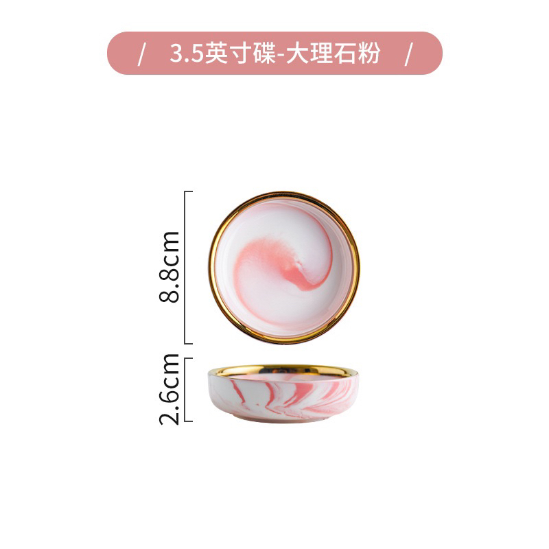 Set bát 26 món. Bát đĩa 26 món. set bát đĩa 26 món màu vân đá hồng viền vàng sang trọng. Bộ chén đĩa đẹp