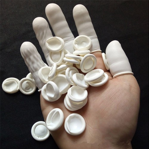 Bao ngón tay cao su làm nail và phun xăm thẩm mỹ chuyên dụng