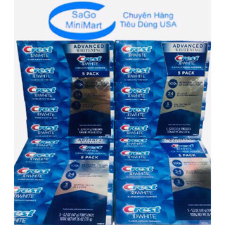 Kem đánh răng Crest 3D White Advanced Whitening 147g của Mỹ