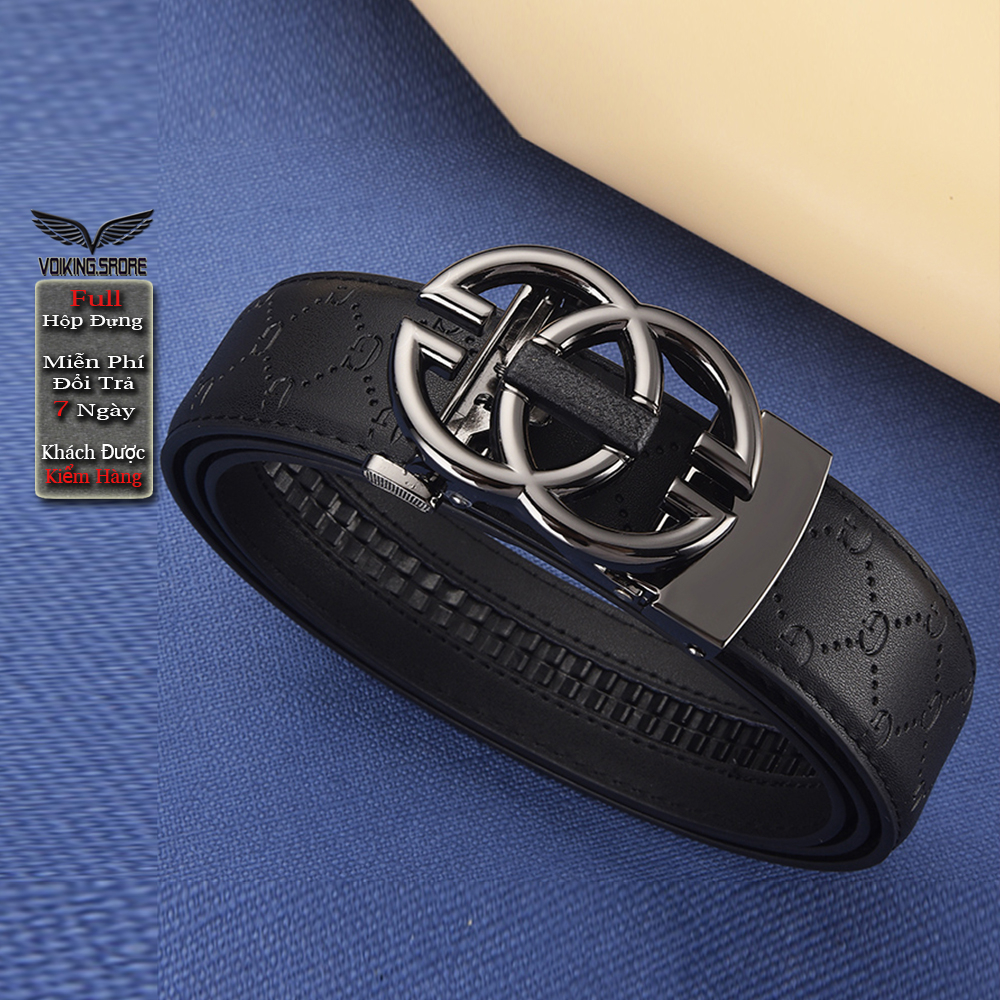Thắt lưng nam , dây nịt nam cao cấp Fareopaul Full hộp đựng chất liệu da bò nguyên tấm V39