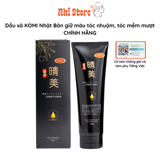 Dầu xả Komi Argan Nhật Bản 280g, Giữ Màu Tóc Nhuộm, Phục Hồi Hư Tổn