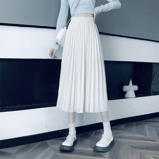 chân váy xếp ly ( trắng - đen )
