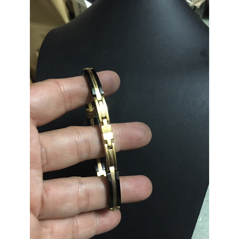 Vìng tay 3 màu đen trắng vàng hiệu si tuyển Nhật