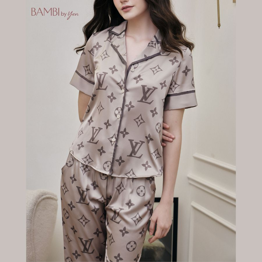 BỘ NGỦ NỮ CHÍNH HÃNG BAMBI - SET PIJAMA SPRING VIBE – 1086 LV