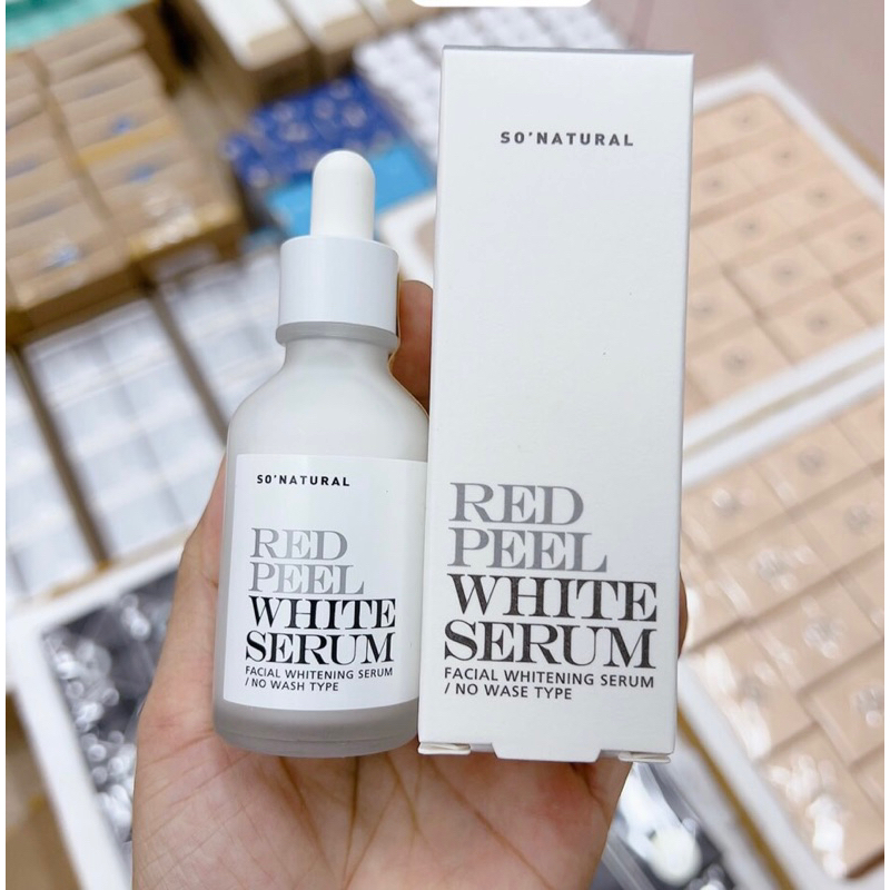 SERUM KÍCH TRẮNG SO'NATURAL RED PEEL WHITE SERUM