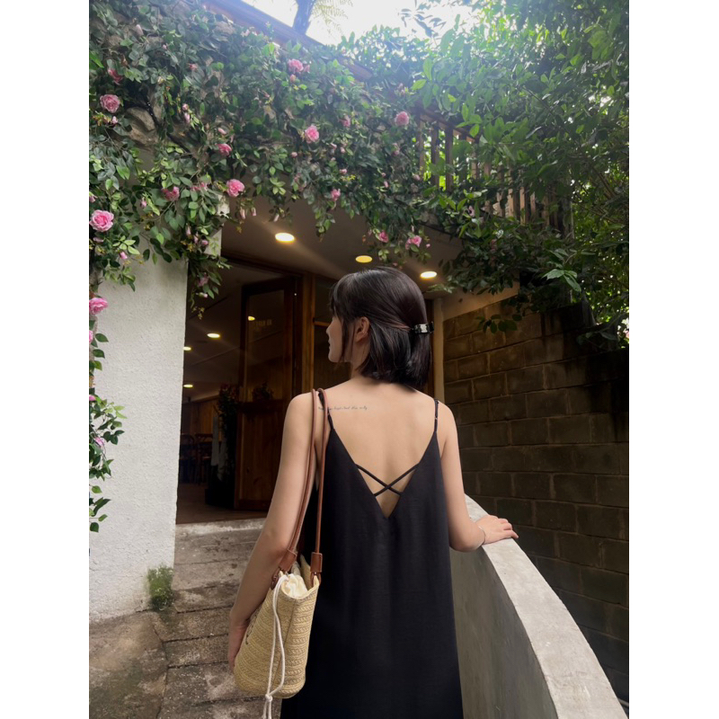 Đầm dây maxi xoè nhẹ