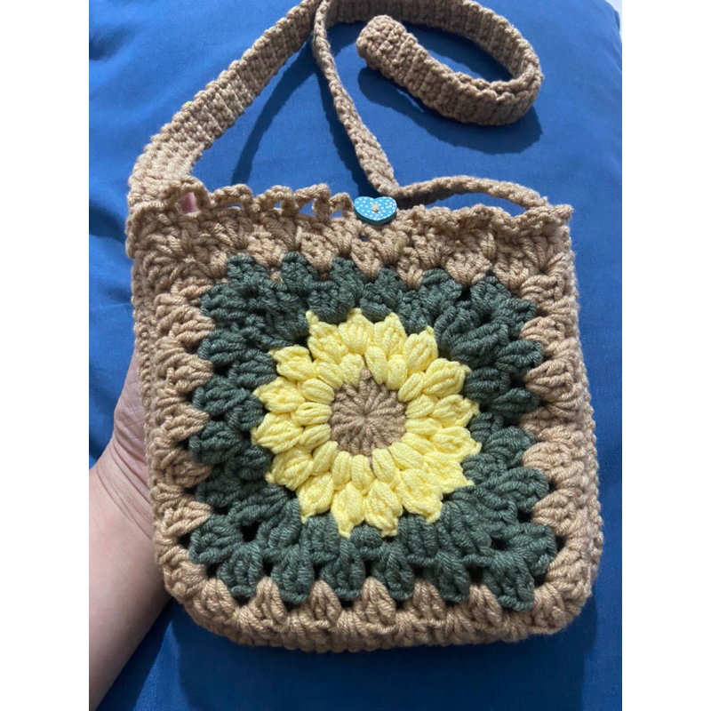 Túi len hoạ tiết hoa HandMade