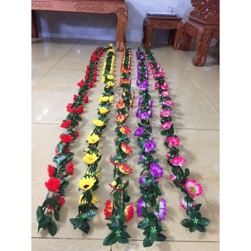 Dây Xích Hướng Dương dài 2m_ hoa giả trang trí
