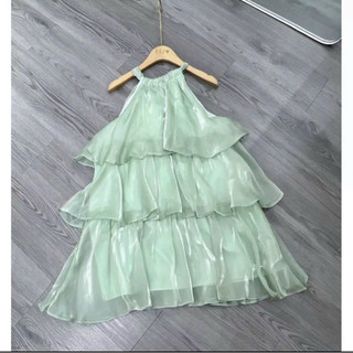 Váy bèo tầng cổ yếm ( loại 1 ảnh thật )