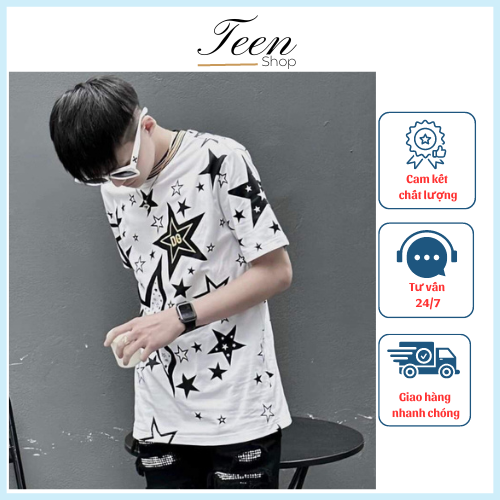 Áo Thun DG Form Rộng Tay Lỡ , Áo Phông Tay Lỡ Unisex Nam Nữ Vải Cotton 100% Cao Cấp Thoáng Mát