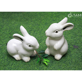 Tượng con thỏ ngọc gốm TCV-THO-01_TTTM