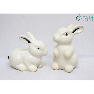 Tượng con thỏ ngọc gốm TCV-THO-01_TTTM