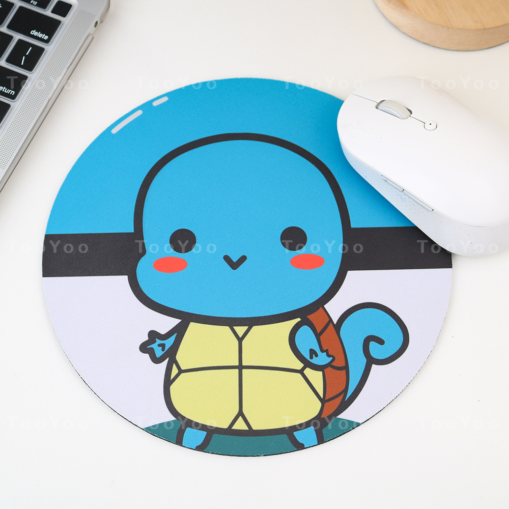 Lót chuột tròn hình Pokemon dễ thương cute TooYoo PK0142