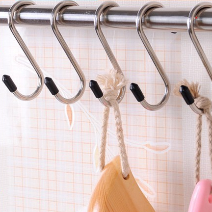 Vỉ 4 Móc FUNA đồ hình chữ STreo Hàng Hóa Quần Áo - Inox Loại 1 (Loại Cao Cấp Có Đầu Tròn)