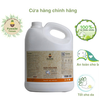 Nước rửa chén hữu cơ Fuwa3e organic Enzyme sinh học 3.8L an toàn cho bé bảo vệ da tay công nghệ lên men trái cây