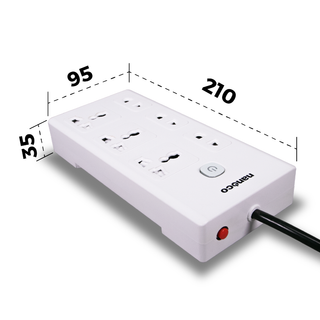Ổ cắm có dây Nanoco model NES3332 (3 ổ đa năng,3 ổ 2 chấu, 1 công tắc, dây điện 3m và 5m)