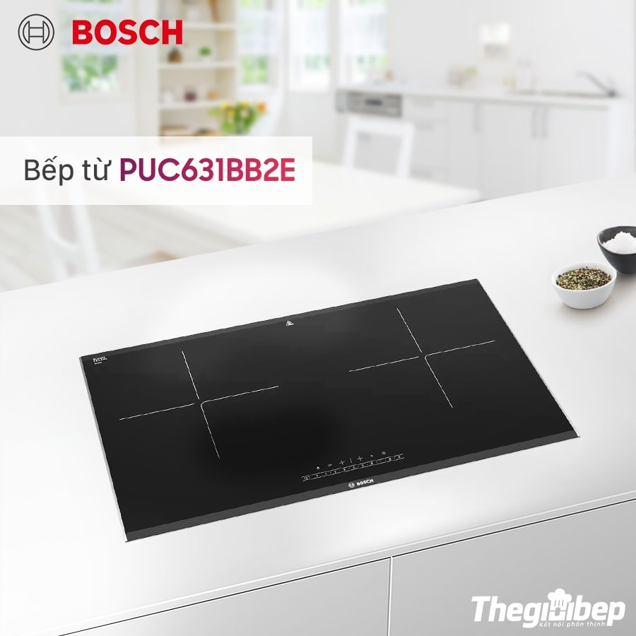 Bếp Từ Đôi Bosch PPI82560MS seri8 Nấu Nhanh Tích Hợp Nhiều Tính Năng Thông Minh