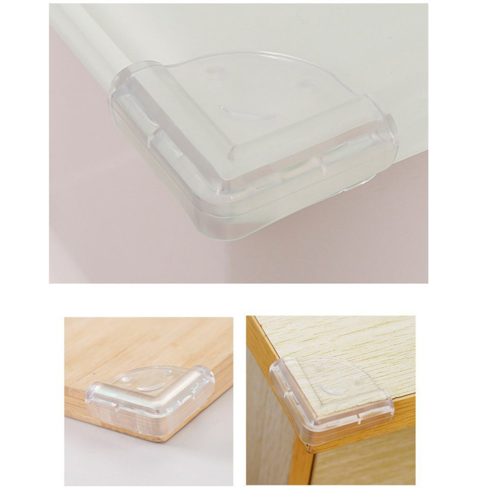 Set 4 Miếng Bịt Góc Bàn Silicone - Bịt Cạnh Bàn Chống Đập Đầu Vào Cạnh Bàn Cho Bé 88258