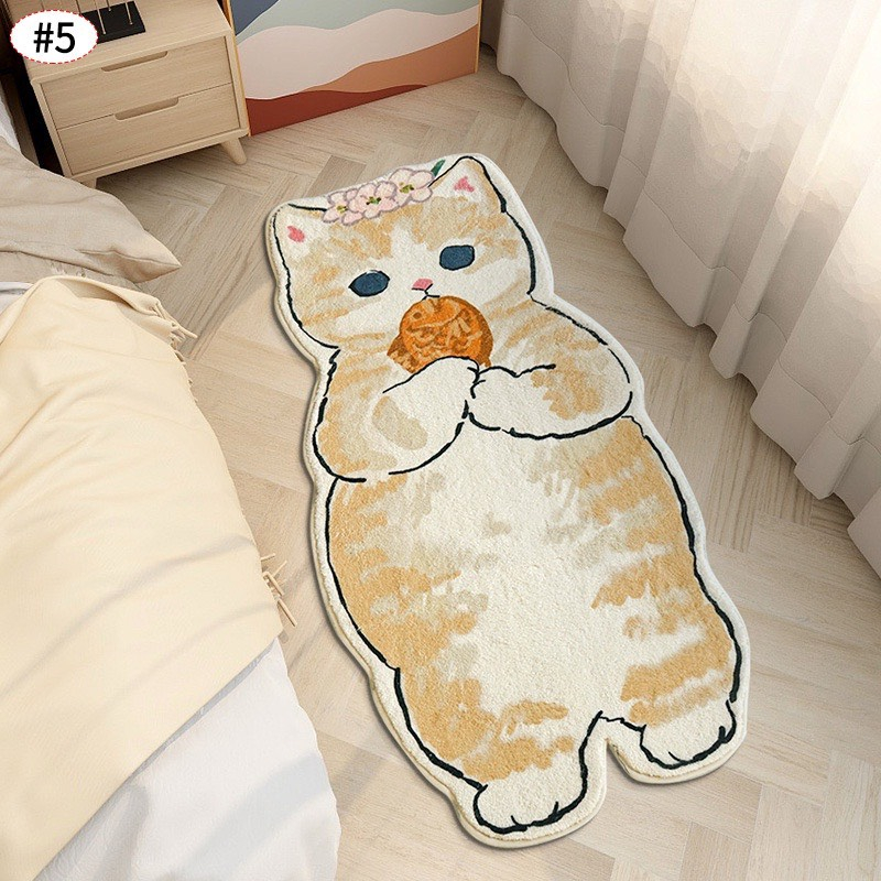 Thảm phòng ngủ cao cấp, thảm decor trang trí phòng sợi lông cừu siêu dày - Hàng Nhập Khẩu Đế Dệt